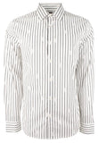 Michael Kors Men's Cotton Blend Slim Fit Long Sleeve Shirt Wht Large