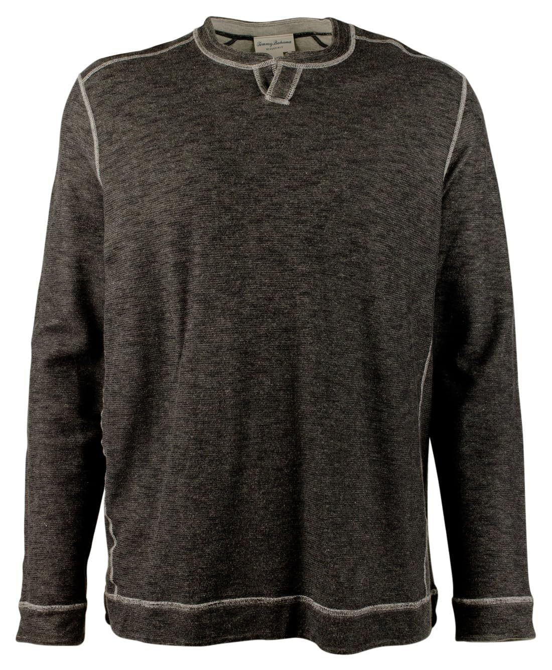 Tommy Bahama Men's Big & Tall Fliprider Abaco Reversible Cotton Sweatshirt Blk 4XLB