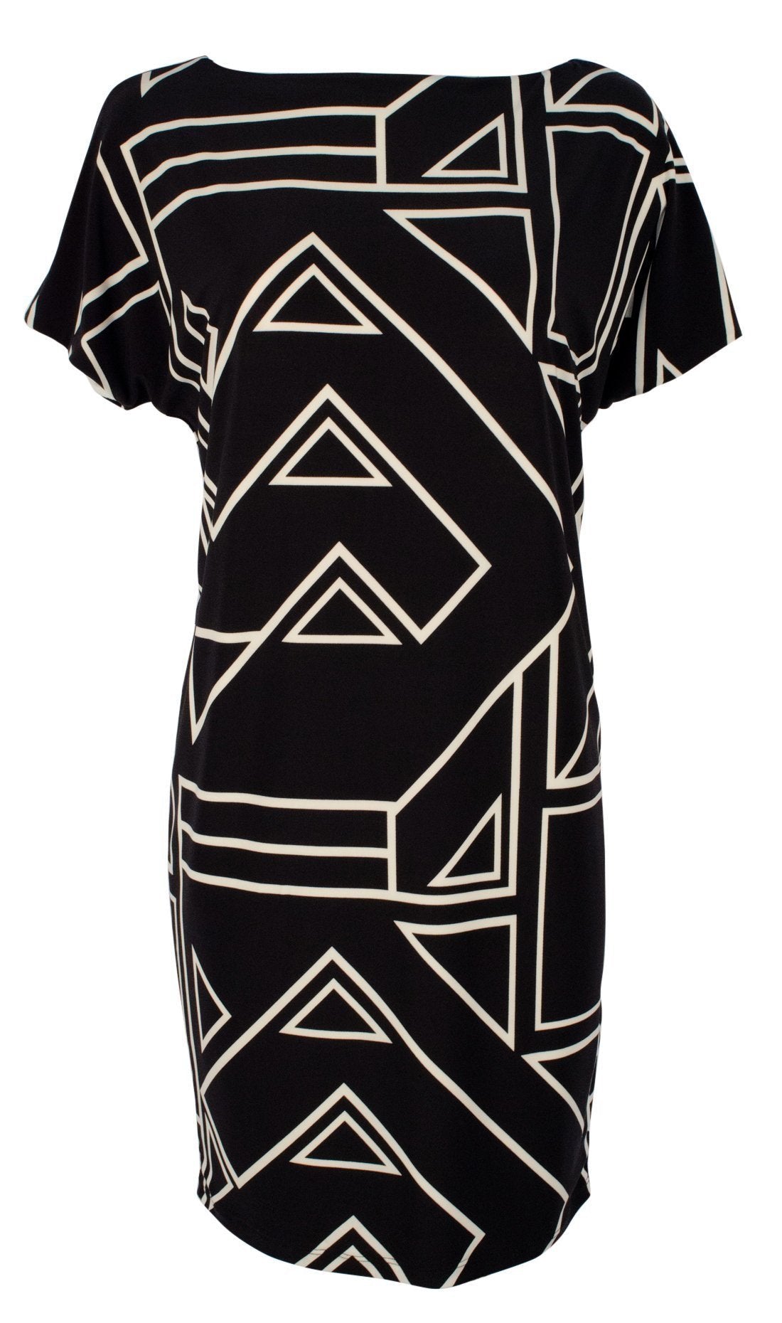 Lauren Ralph Lauren Women's Petite Geometric Print Jersey Dress