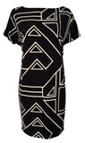Lauren Ralph Lauren Women's Petite Geometric Print Jersey Dress