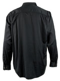 Tommy Bahama Men's Big & Tall Tahitian Twill Button-Up Shirt 3XLT Black
