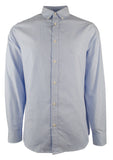Men's Long Sleeve Striped Tailored Classic Fit Shirt B XL