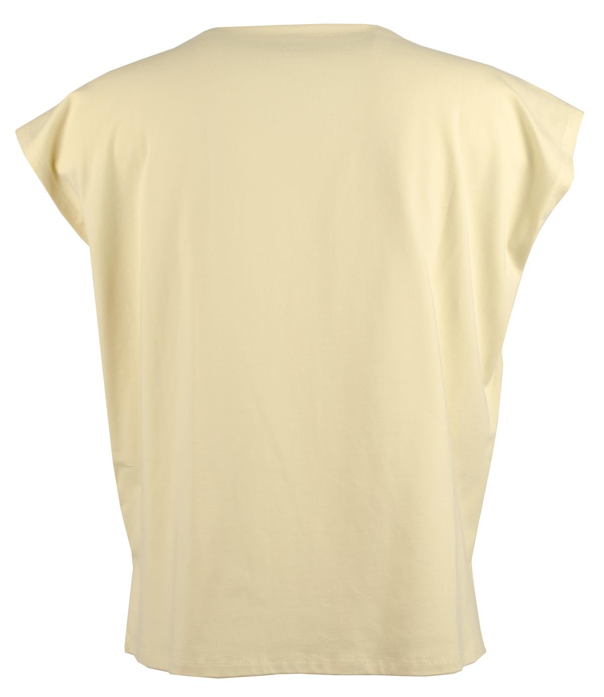 Eileen Fisher Women's Ballet Neck Short Boxy T-Shirt Top XXS Butter