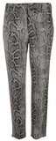 Michael Kors Women's Plus Size Snakeskin Print Stretch Twill Pants
