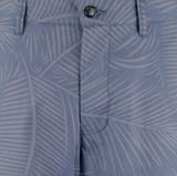 Southern Tide Men's Printed Palm Fronds 9" Flat Front Shorts 28 Seven Seas Blue