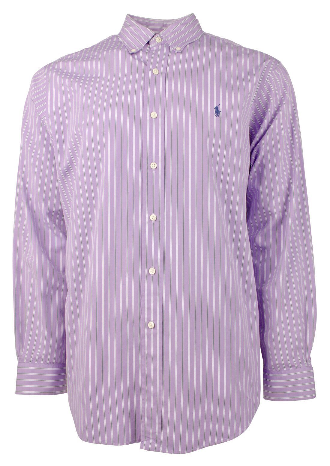 Customer Return Polo Ralph Lauren Men's Classic Fit Striped Button Down Shirt 16.5 (34-35)