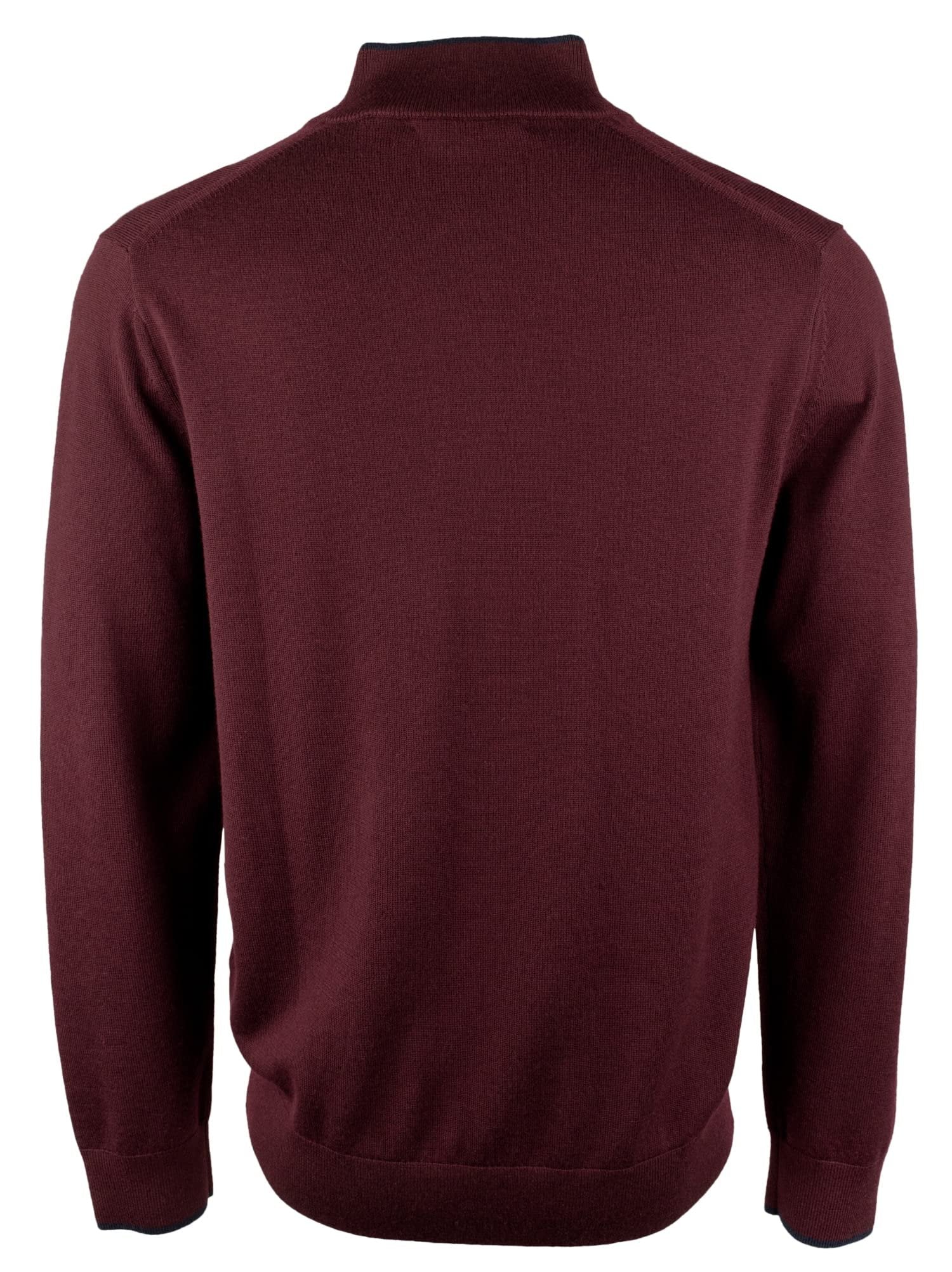 Michael Kors Men's Quarter Zip Merino Long Sleeve Sweater Small