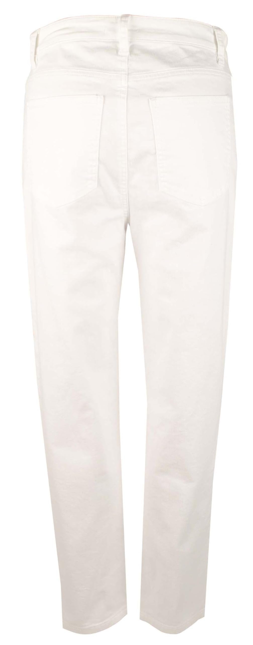 Eileen Fisher Women's High Waist Slim Fit/Leg Stretch Denim Pants Jeans Wht 16