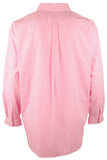 POLO RALPH LAUREN Men's Big & Tall Classic Fit Long Sleeve Poplin Shirt 4XB Pink/White