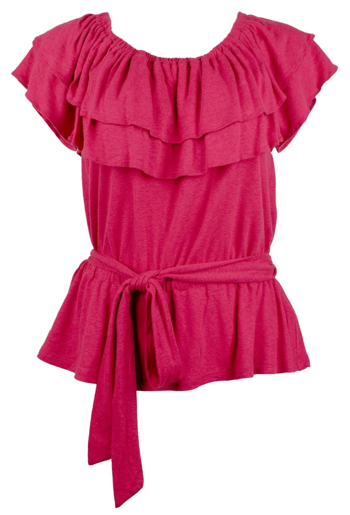 Women's Jersey Off The Shoulder Blouse Top Sport Pink X-Large