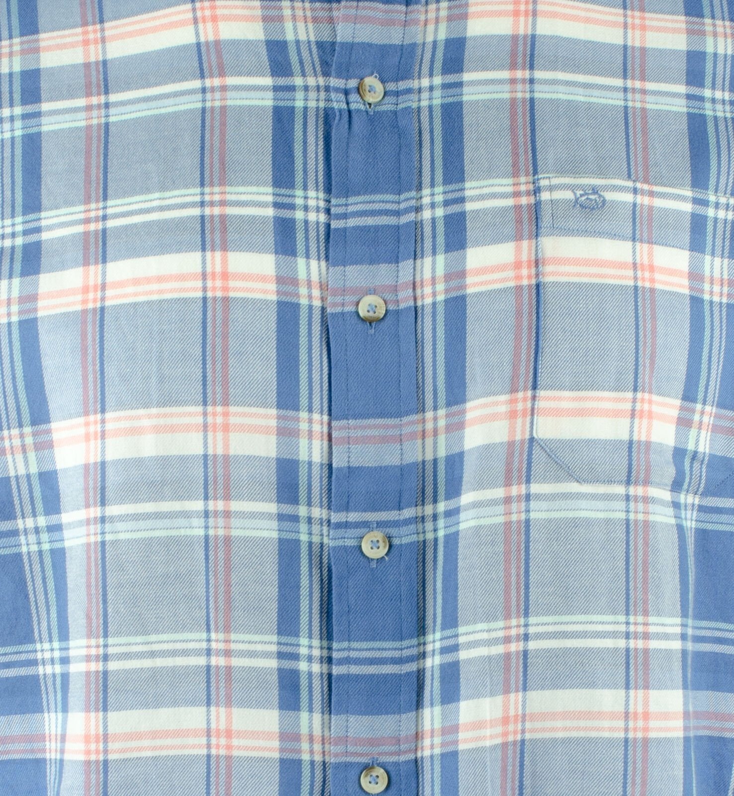 Men's Trim Fit Plaid Button Down Shirt-DB-S Dutch Blue