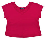 Ralph Lauren Girls Jersey Top (M(8-10), Bright Pink)