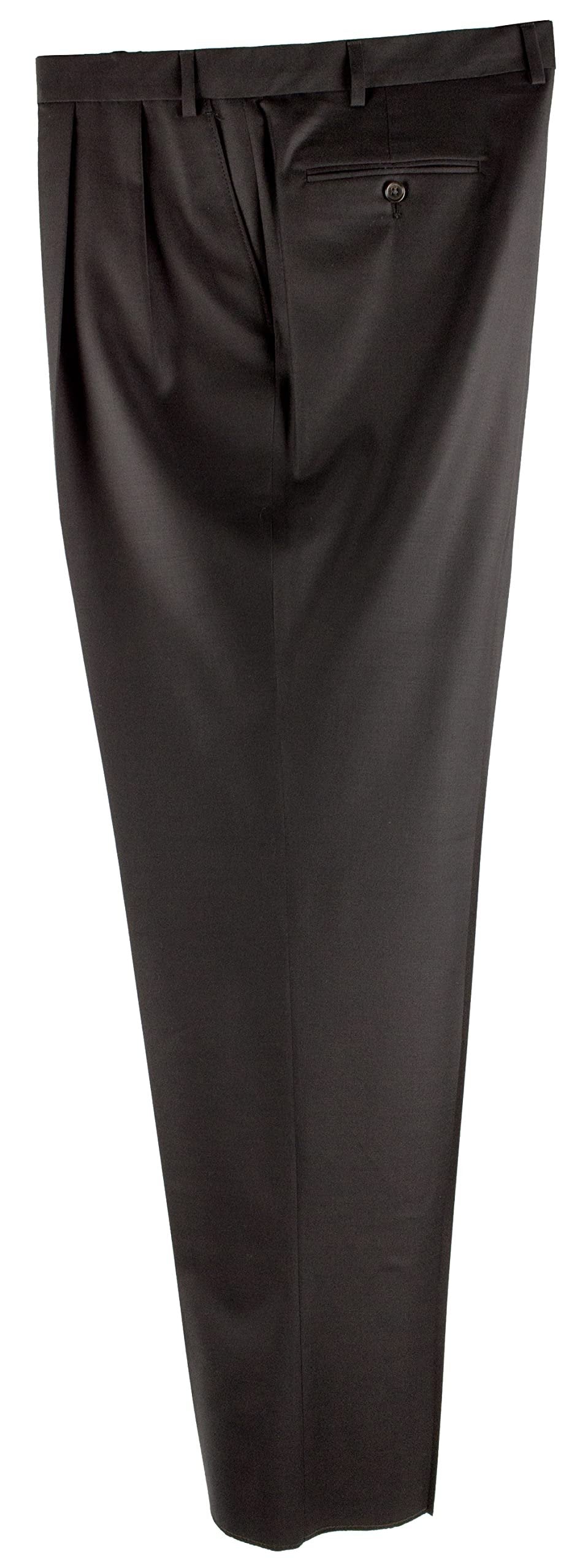 Ralph Ralph Lauren Men's Wool Pleated Front Dress Pants Blk 42W