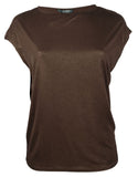 Lauren Ralph Lauren Women's Plus Size Metallic Jersey Shirt Top