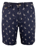POLO RALPH LAUREN Men's Stretch Classic Fit 9" Printed Sailboat Chino Shorts Navy 33