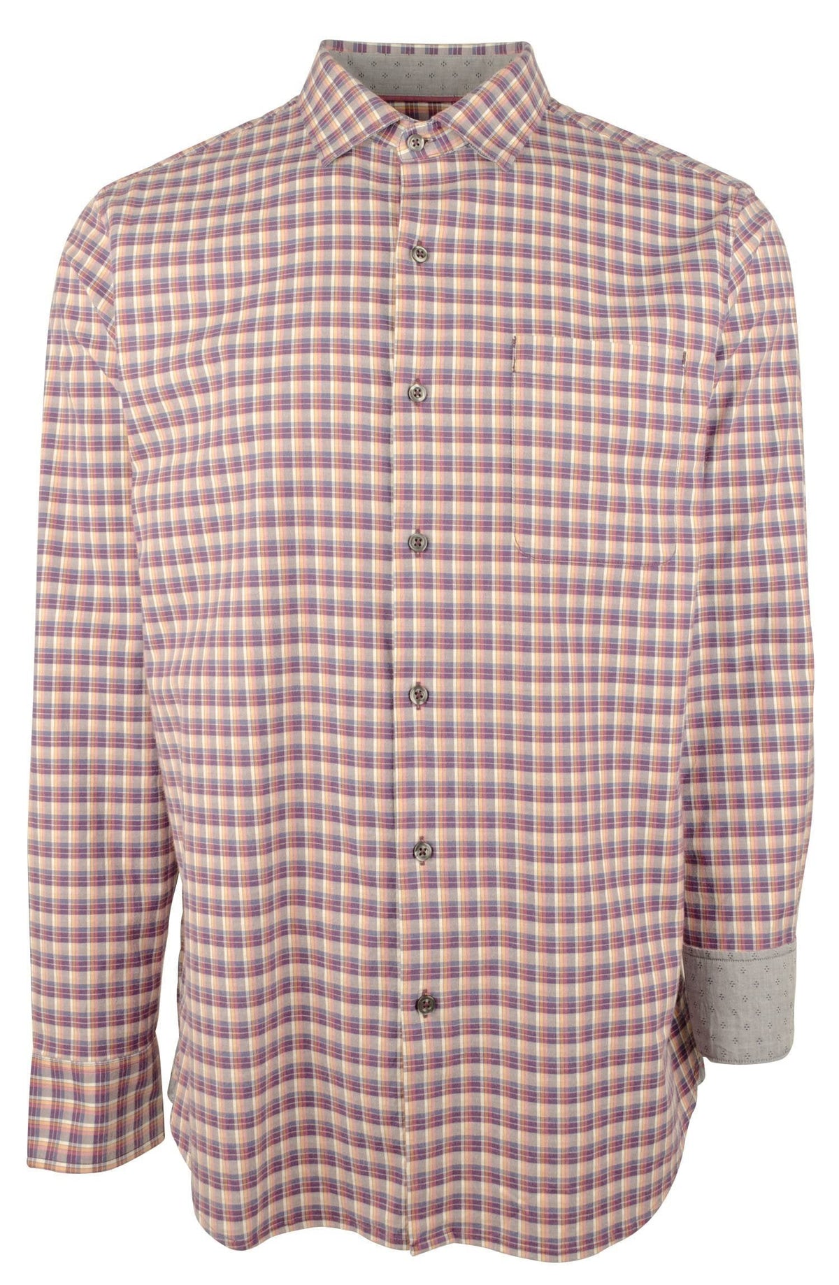 Tommy Bahama Men's Lindy Check Long Sleeve Woven Shirt Small New Red Sail