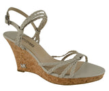 Michael Kors Women's Palm Beach Wedge Strappy Sandal Shoes-V-9.5M