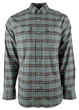 Men's Stretch Plaid Button Down Shirt-J-M