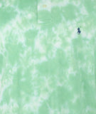 Men's Classic Fit Tie Dye Mesh Polo Shirt X-Large Green