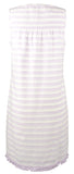 Southern Tide Women's Corrine Fringe Hem Sleeveless Shift Dress Purple Sky