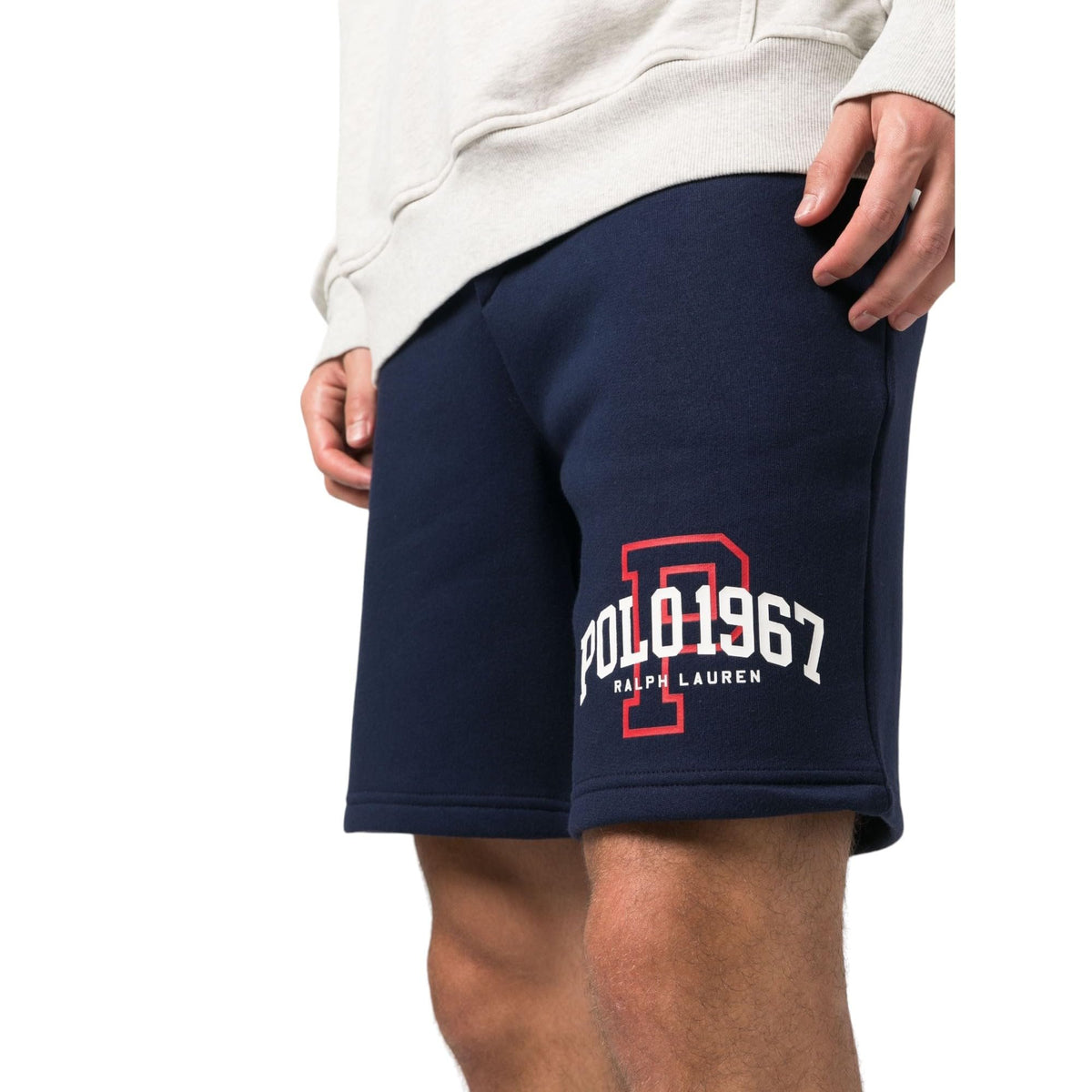 Polor Ralph Lauren Men's Big & Tall 9.25" Inseam and 11.25" Inseam Logo Fleece Shorts (Navy, 2XB, XX-Large Big)