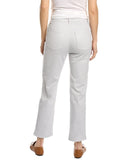 Eileen Fisher Womens Pearl High Waist Straight Ankle Jean, 2, Grey
