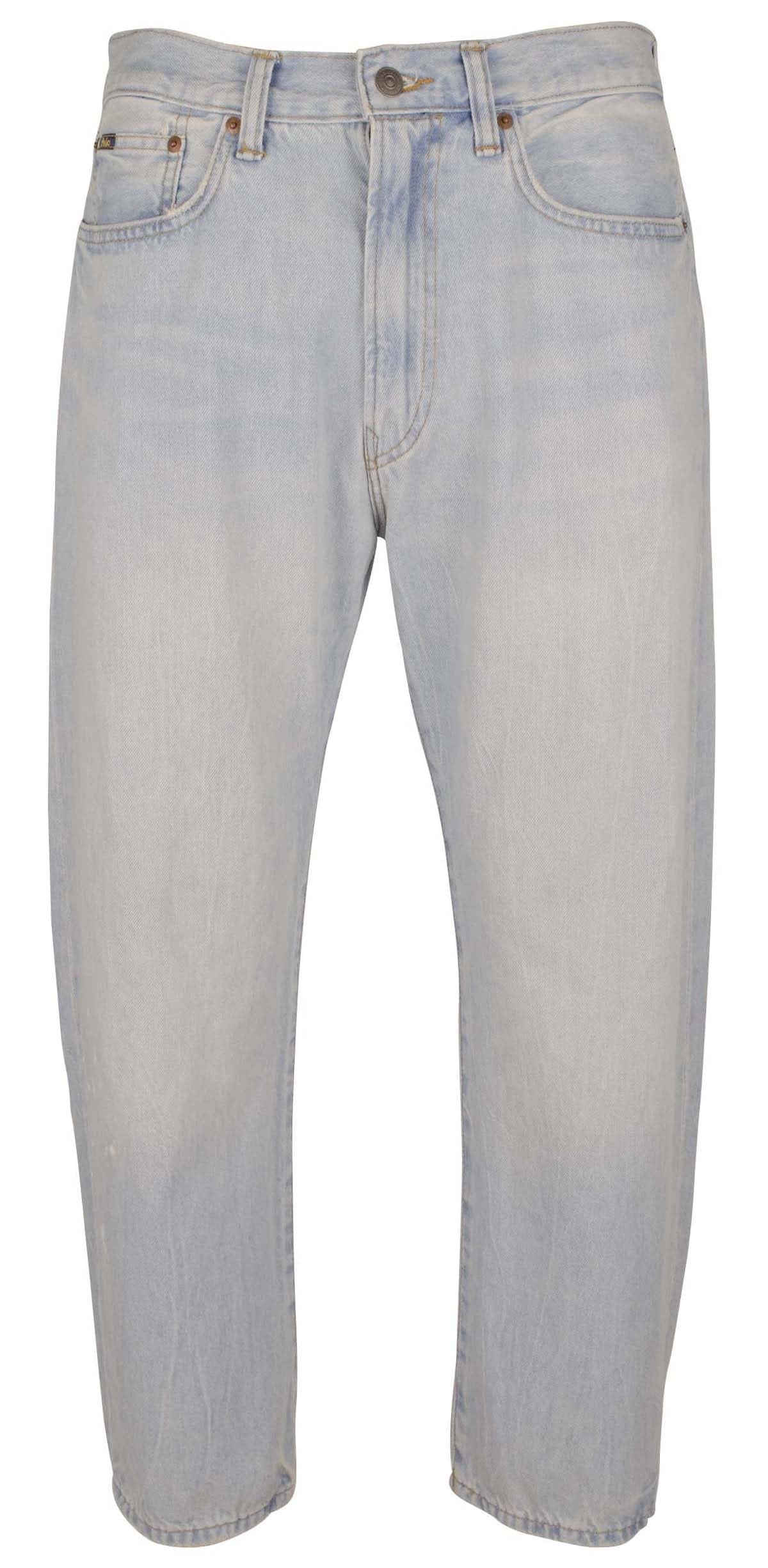 POLO RALPH LAUREN Men's Anders Classic Taper Fit Authentic Denim Jeans 34Wx30L Light Blue