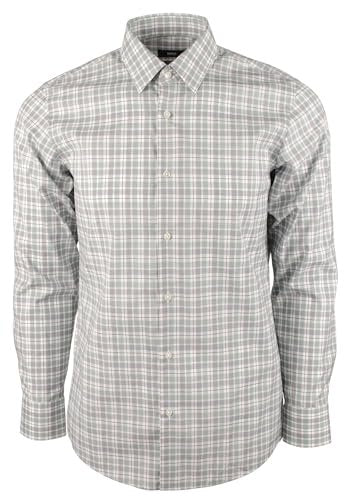 Hugo Boss Men's Enzo Regular Fit Easy Iron Long Sleeves Shirt-MG-15 (32/33)
