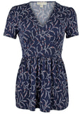 Michael Kors Women's Back Tie Waist Top Shirt