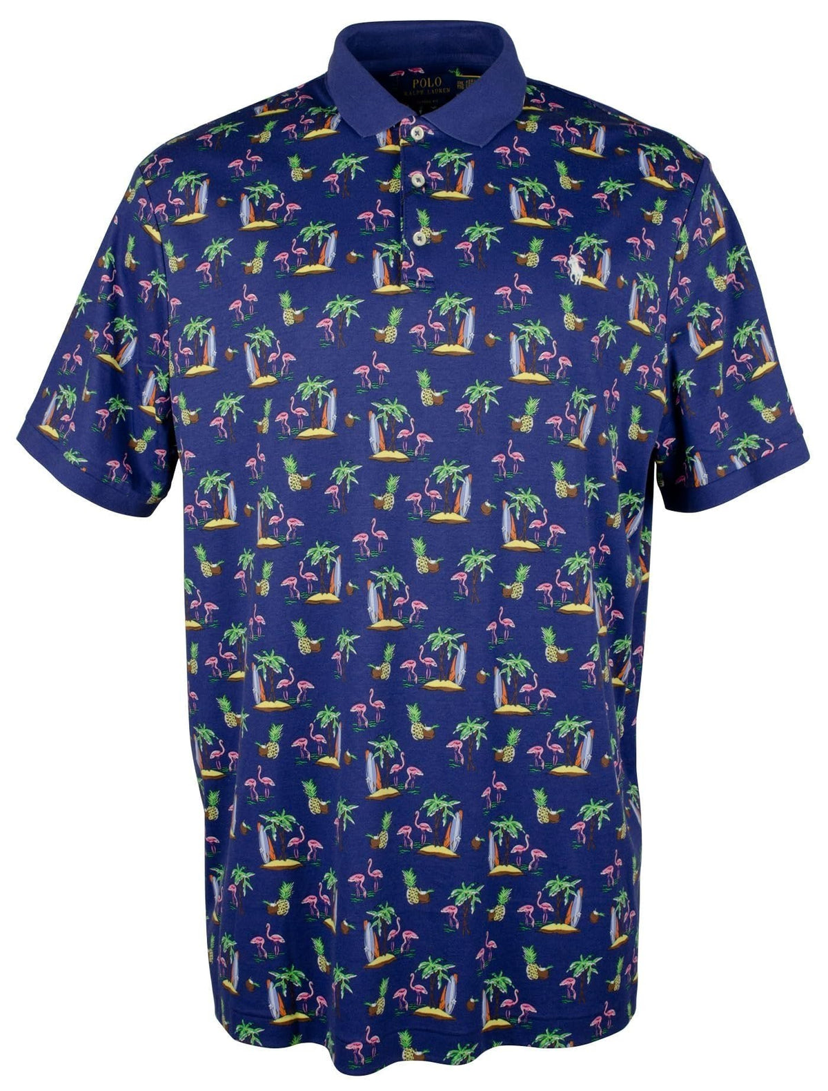 Polo Ralph Lauren Men's Classic Fit Flamingo Print Polo Shirt XX Large