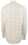 Michael Kors Men's Slim Fit Micro Print Long Sleeves Shirt Black Large