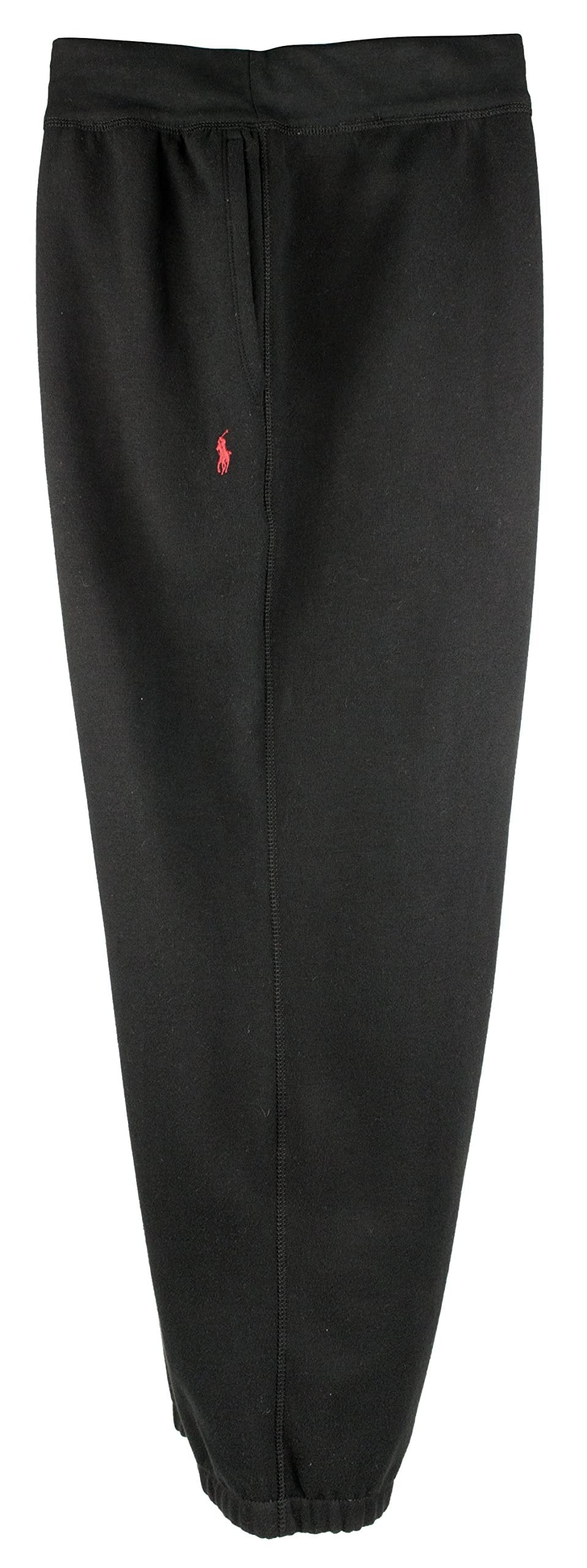 Polo Ralph Lauren Men's Big & Tall Elastic Band Bottom Sweatpants Black XLT