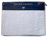 Ralph Lauren Home Meadow Lane Britt Linen Throw Blanket 54" x 72" Blue