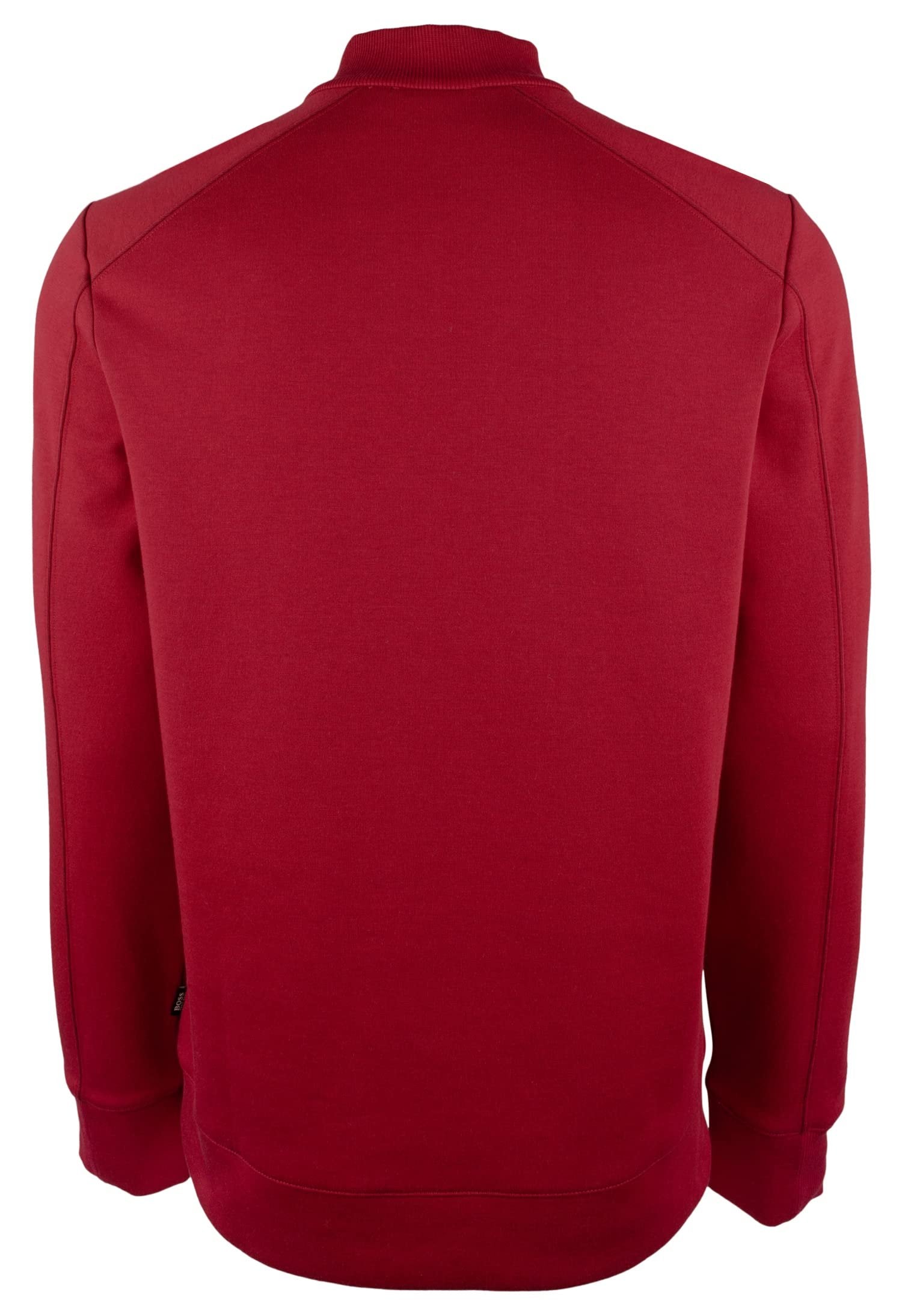 Hugo Boss Men's Big & Tall Sidney Jersey Quarter Zip Pullover 4XL Bright Red