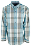 Men's Marabella Plaid Long Sleeve Shirt-S-S