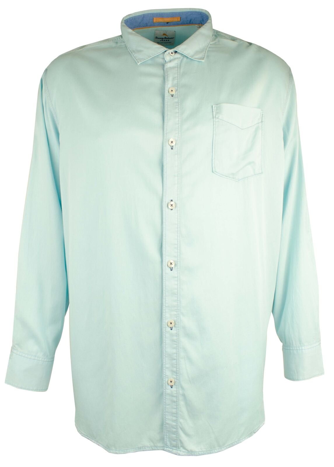 Tommy Bahama Erkek Büyük ve Uzun Boy Twillin Uzun Kollu Düğmeli Gömlek (3X)