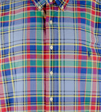 POLO RALPH LAUREN Men's Big & Tall Classic Fit Long Sleeve Plaid Oxford Shirt BlRd 3XB Blue/Red