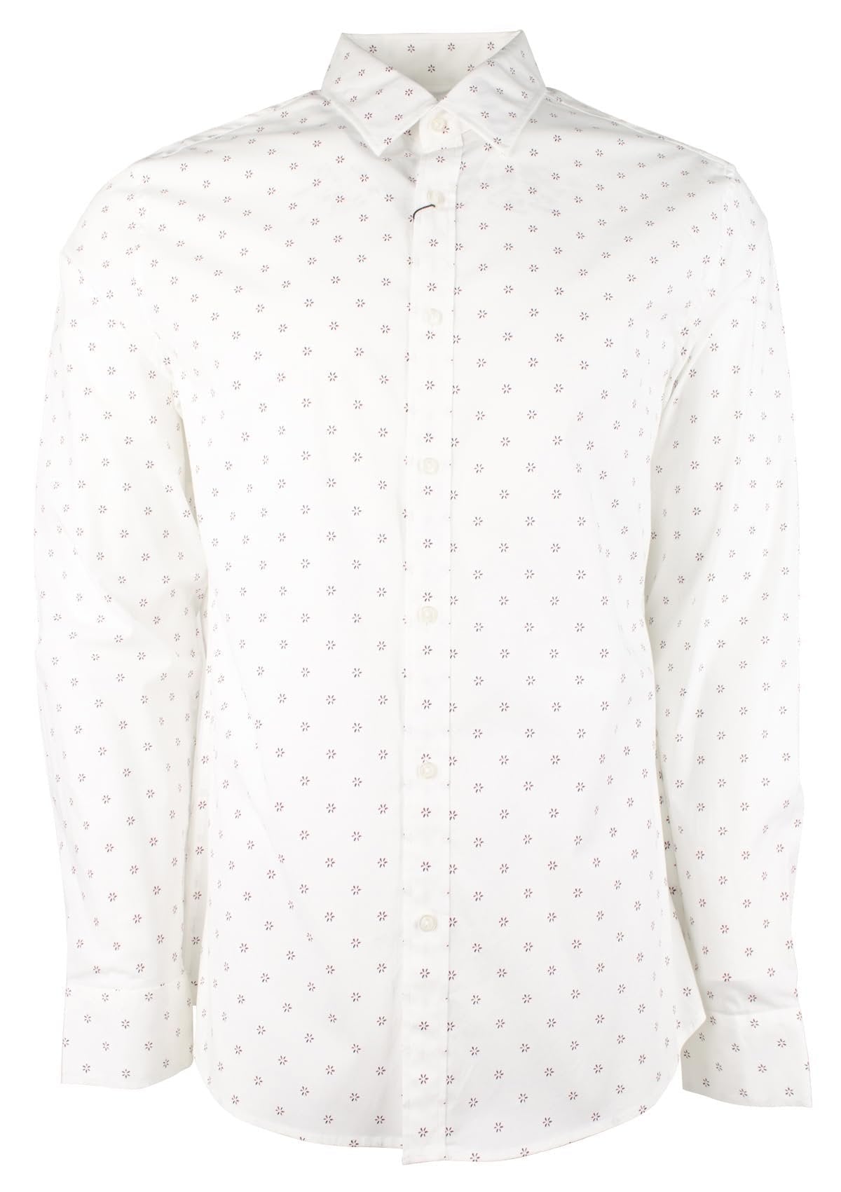Michael Kors Men's Stretch Slim Fit Long Sleeve Shirt
