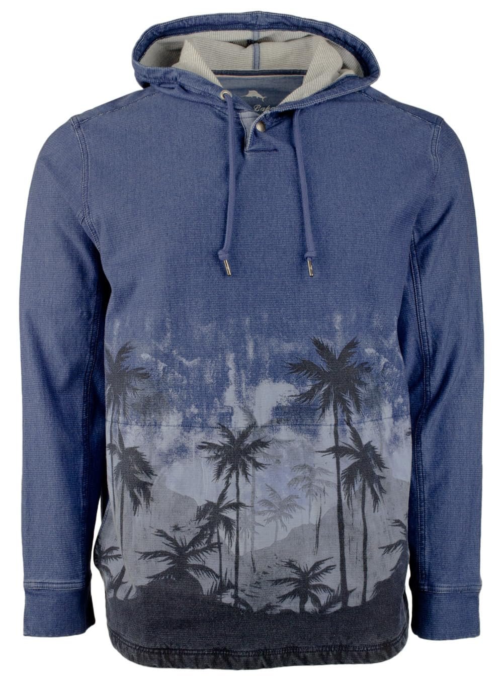 Tommy Bahama Men's Palm Flurry Baja Hoodie Blue L