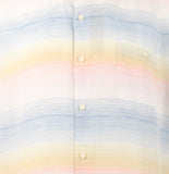Tommy Bahama Men's Sand Linen Serape Stripe Short Sleeved Shirt