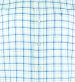 Southern Tide Men's SJ Palermo Plaid Long Sleeve Sport Shirt Baltic Teal Medium