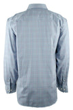 Men's Classic Fit Plaid Button Down Shirt-GG-S Gravel Grey