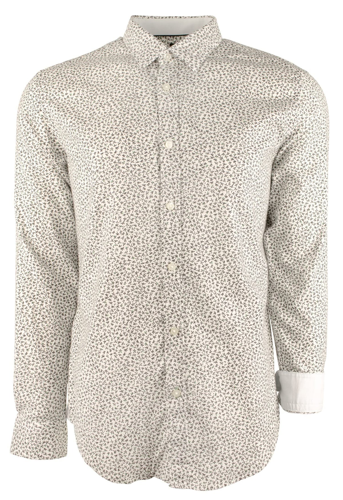 Hugo Boss Men's Big & Tall Ronni Long Sleeve Shirt 4XL Black Green