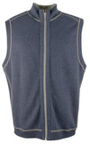 Tommy Bahama Flipshore Chaleco reversible con cremallera completa para hombre, talla pequeña