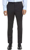 Hugo Boss Men's Leenon Virgin Wool Regular Fit Unhemmed Dress Pants 32 R Navy Blue