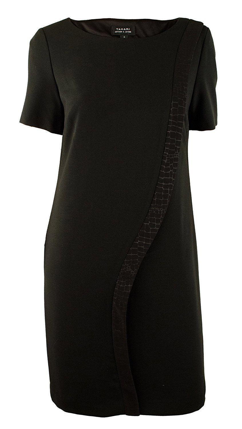 Tahari by ASL Women's Kevin Embossed Stripe Shift Dress