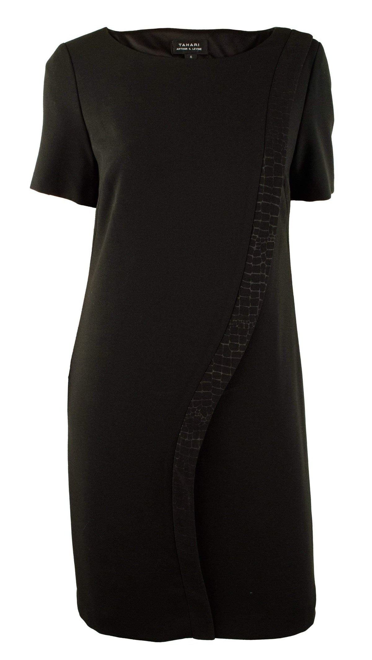 Tahari by ASL Women's Kevin Embossed Stripe Shift Dress