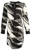 Ralph Lauren Women's Print Crepe Drawstring Dress