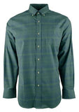 Men's Mainmast Plaid Stretch Button Down Shirt Frst Small Forest