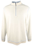 Tommy Bahama Flipshore Sudadera reversible con media cremallera para hombre, talla pequeña